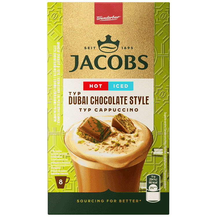 Jacobs Καφές Cappuccino Dubai Chocolate 120gr