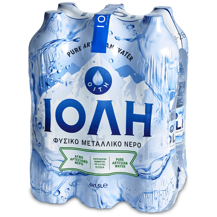 Ιόλη Φυσικό Μεταλλικό Νερό 6x1,5lt