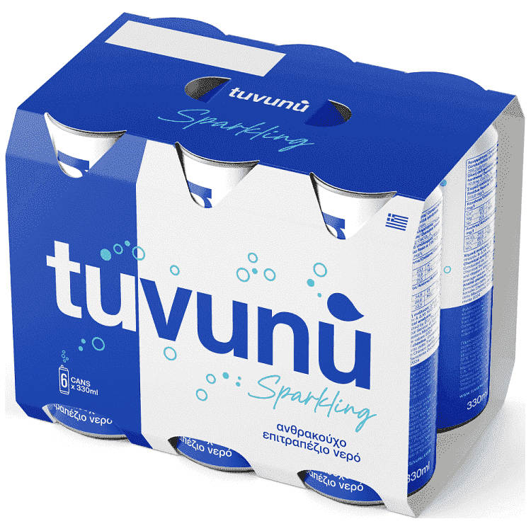 Tuvunu Ανθρακούχο Νερό 330ml 6τεμ