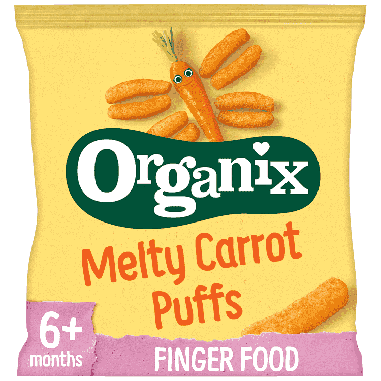 Organix Σνακ Τραγανά Στικς Καρότου Bio 20gr