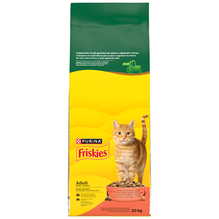 Friskies Ξηρά Τροφή Για Γάτες Hairball Με Βοδινό Κοτόπουλο Λαχ/κά 20kg