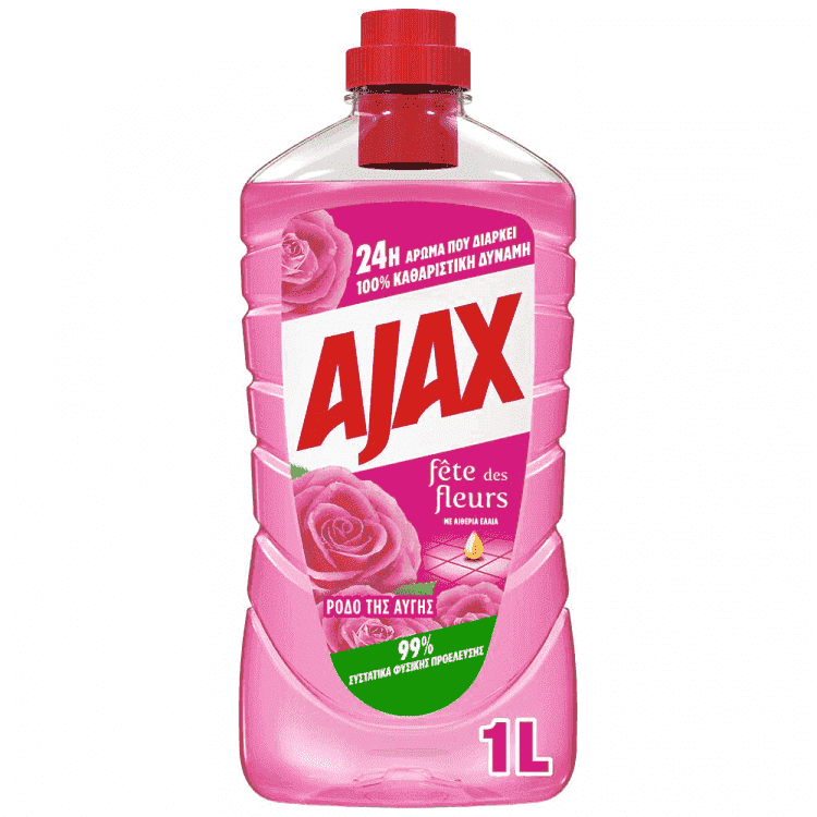 Ajax Γιορτή Λουλουδιών Ρόδο της Αυγής Καθαριστικό Πατώματος 1000ml