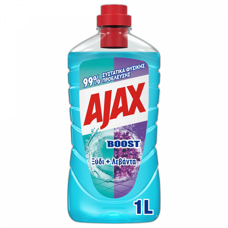 Ajax Boost Ξύδι και Λεβάντα Καθαριστικό Πατώματος 1000ml