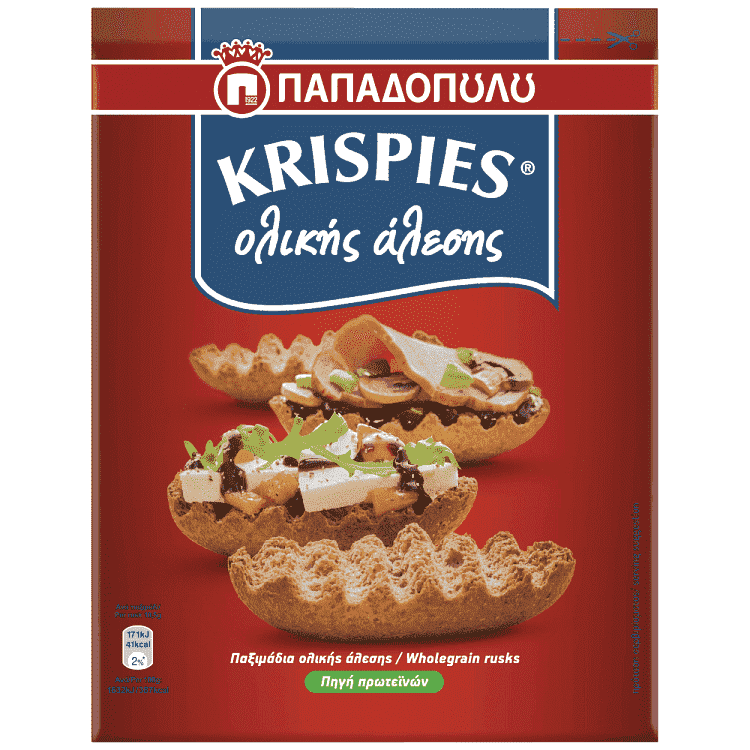 Παπαδοπούλου Krispies Ολικής Άλεσης 200gr