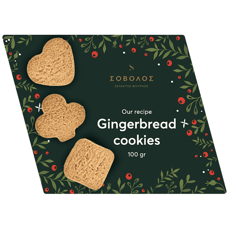 Σόβολος Μπισκότα Gingerbread 100gr