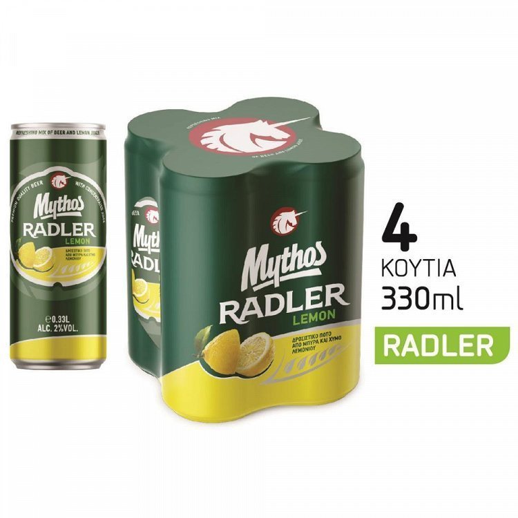 Mythos Radler Μπύρα Κουτί 4x330ml