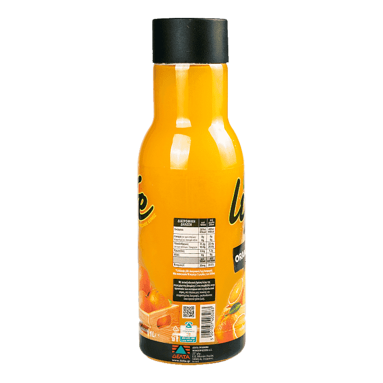 Life Χυμός Πορτοκάλι Μπουκάλι 1lt