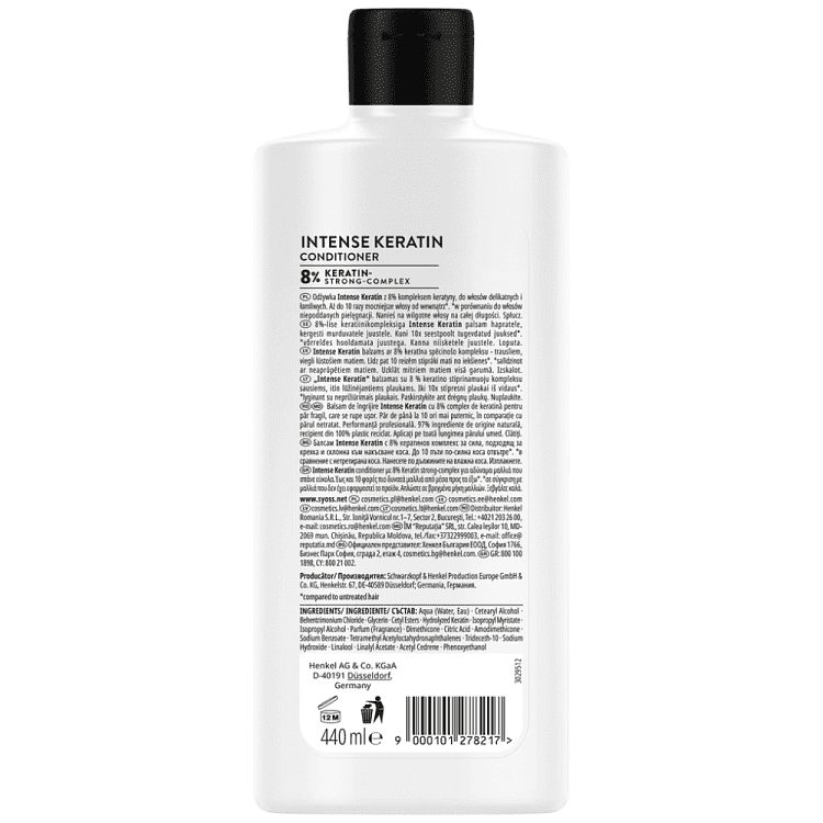 Syoss Keratin Επαγγελματικό Conditioner 440ml
