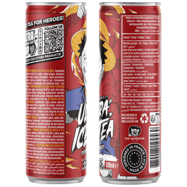 Ultrapop Ice Tea One Piece Luffy 330ml