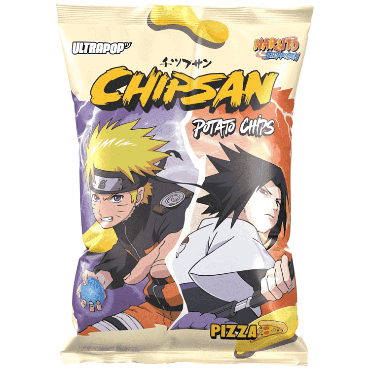 Ultrapop Naruto Chips Πατάτας Sasuke 110gr