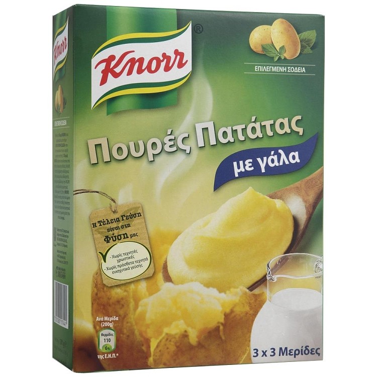 Knorr Πουρές Με Γάλα 291gr