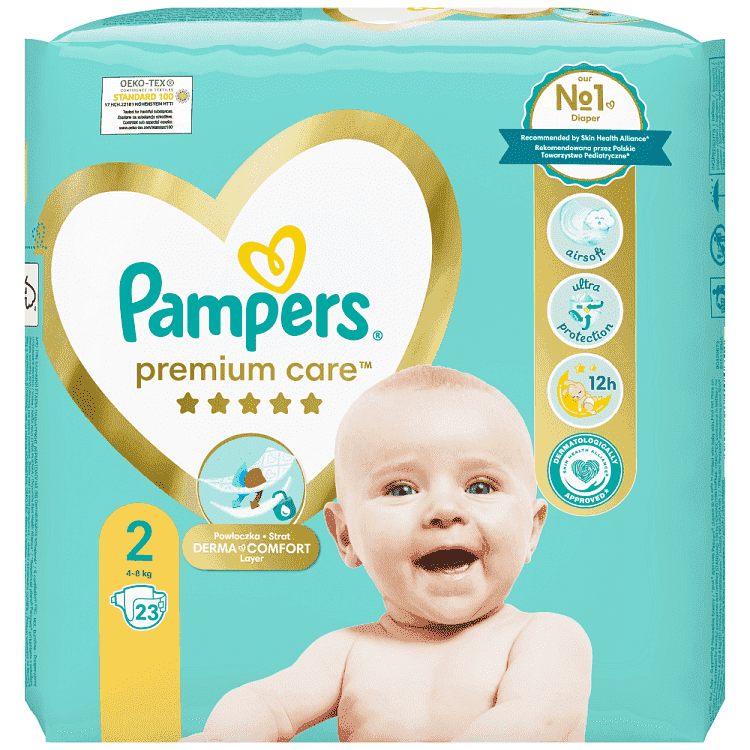 Pampers Πάνες Premium Care Carry Pack (23τεμ) Νo2 (4-8kg)