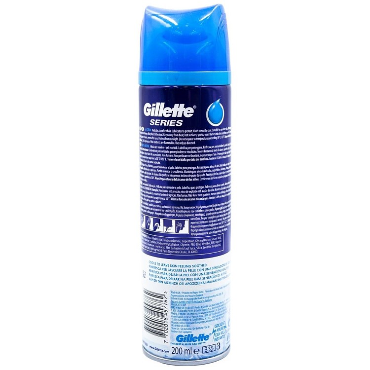 Gillette Series Sensitive Cool Gel Ξυρίσματος 200ml
