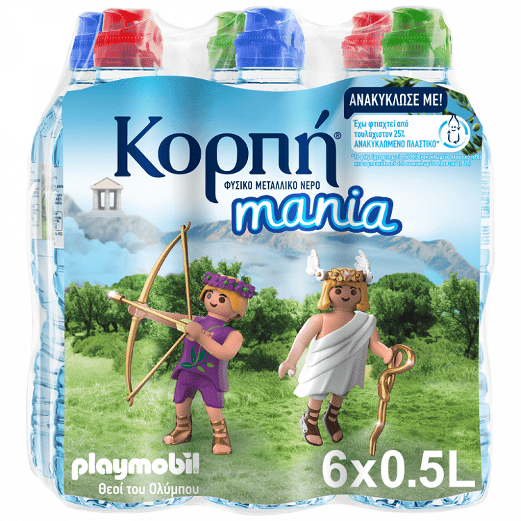 Κορπή Mania Φυσικό Μεταλλικό Νερό 6x500ml