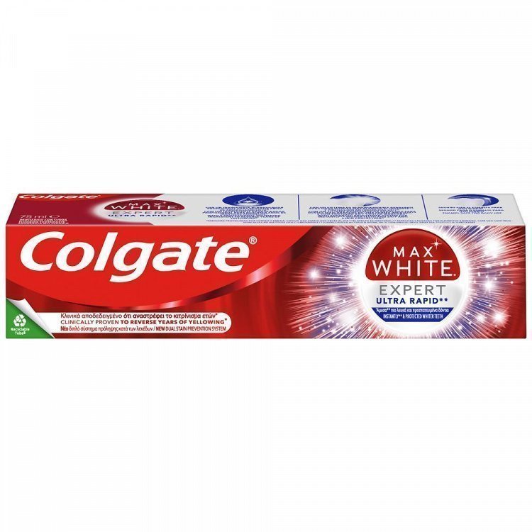 Colgate Max White Οδοντόκρεμα Expert Ultra Rapid 75ml