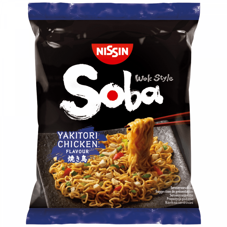 Nissin Soba Noodles Κοτόπουλο Yakitori 110gr