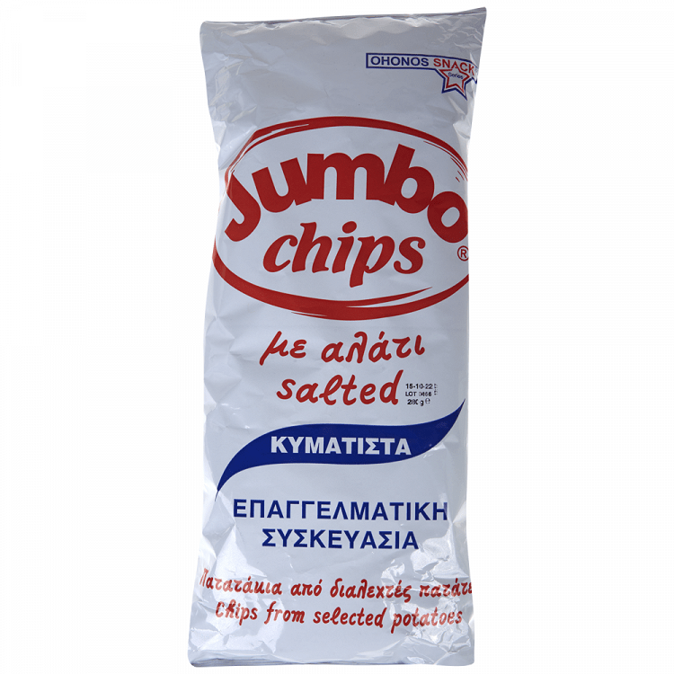 Jumbo Chips Αλάτι Κυματιστά 280gr