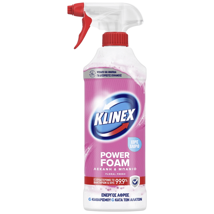 Klinex Ενεργός Αφρός Μπάνιου Flor Αντλία 435ml