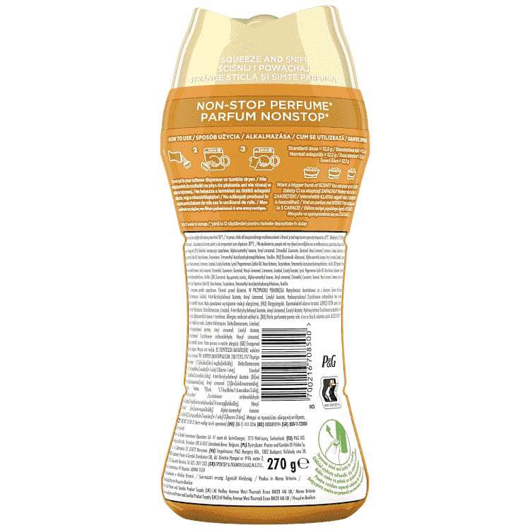 Lenor Beads Gold Orchid Ενισχυμένο Άρωμα 270gr