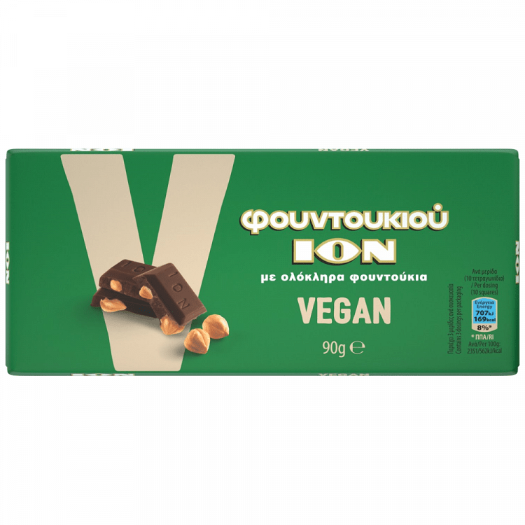 ΙΟΝ Σοκολάτα Φουντουκιού Vegan 90g