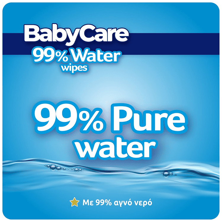 Babycare 99% Water Μωρομάντηλα Double Pack 2x20τεμ