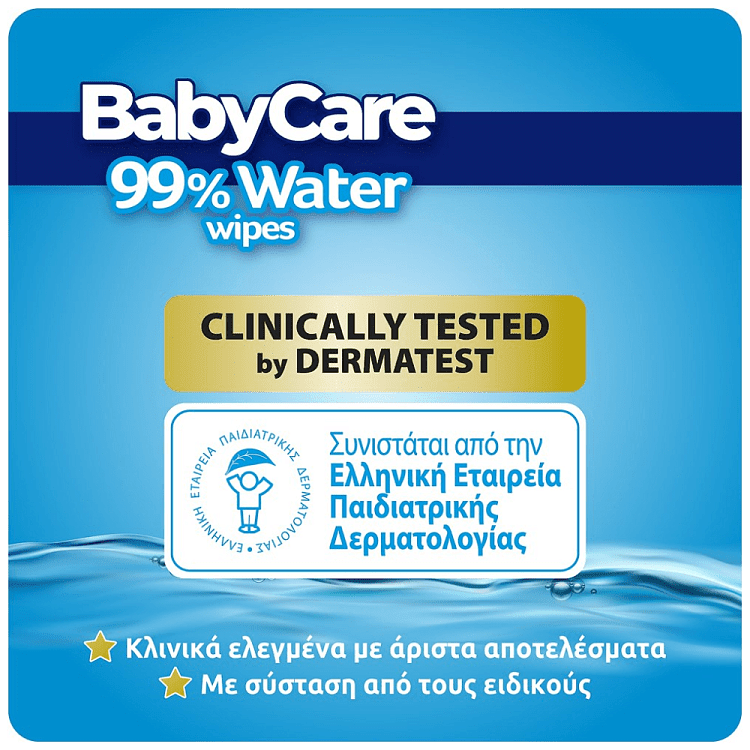 Babycare 99% Water Μωρομάντηλα Double Pack 2x20τεμ