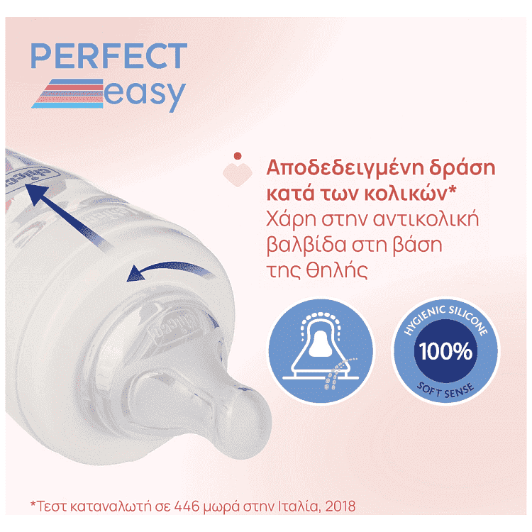 Chicco Μπιμπερό Perfect Easy 4M+ 330ml