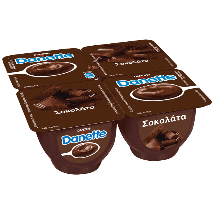 Danette Κρέμα Σοκολάτα 4x125gr