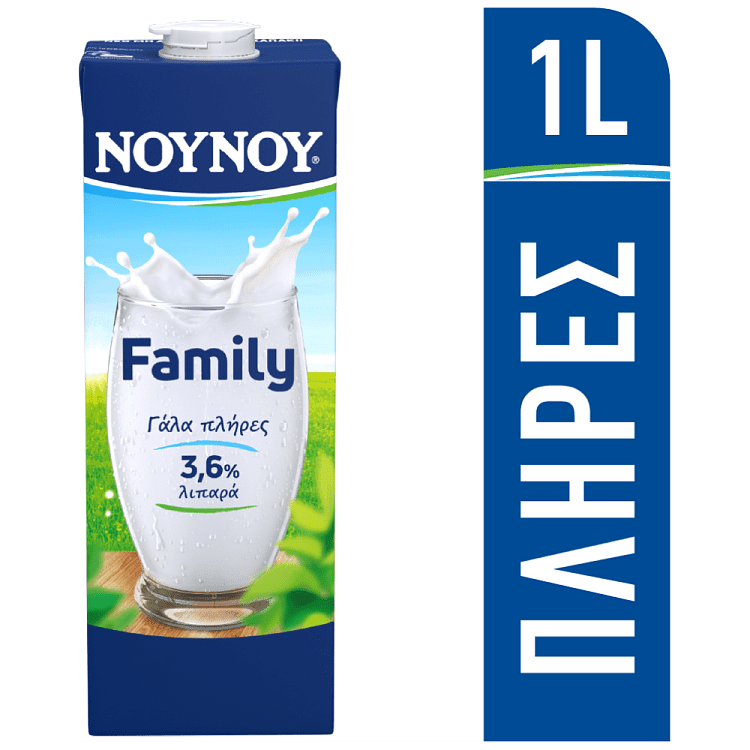 ΝΟΥΝΟΥ Family Γάλα 3,6% Λιπαρά 1lt