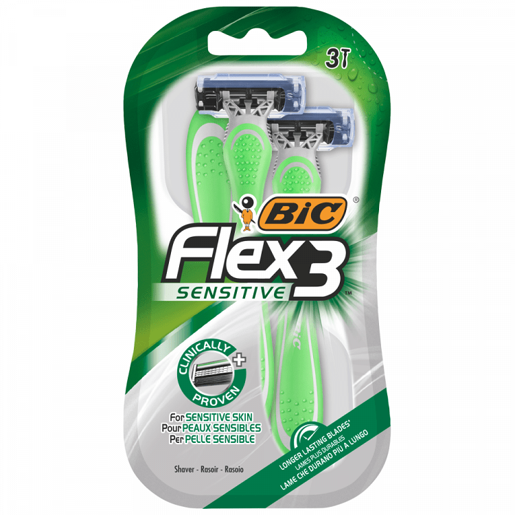 BIC Flex 3 Ξυραφάκια Μιας Χρήσης Sensitive 3τεμ