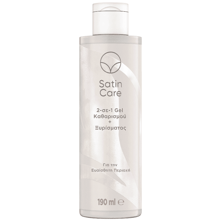 Satin Care 2in1 Gel Καθαρισμού & Ξυρίσματος Για την Ευαίσθητη Περιοχή 190ml