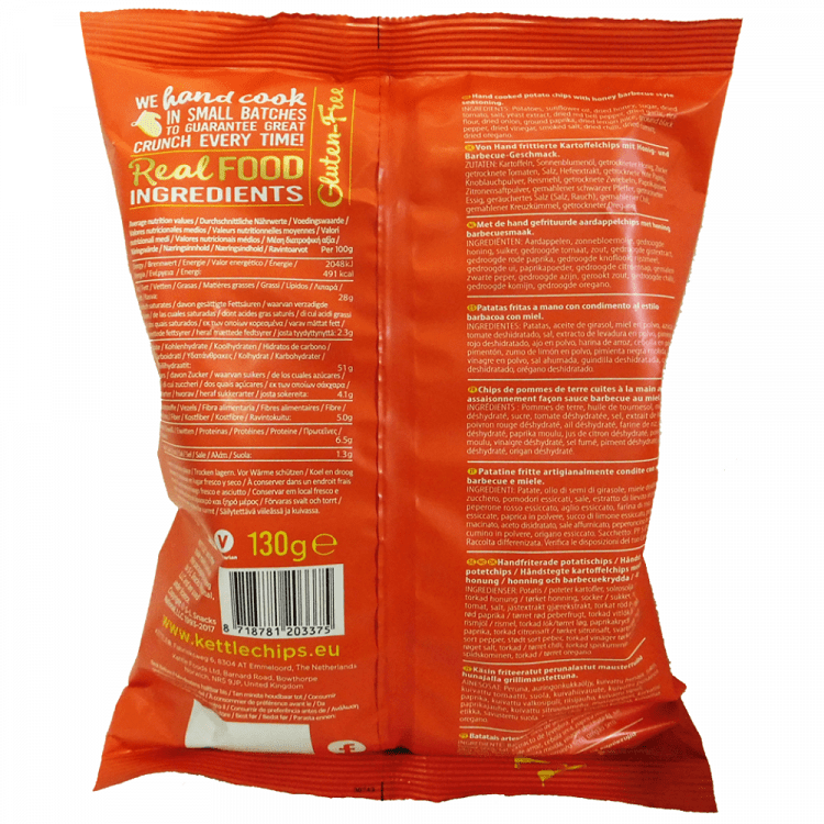 Ketle Chips Μέλι & Barbeque 130 gr