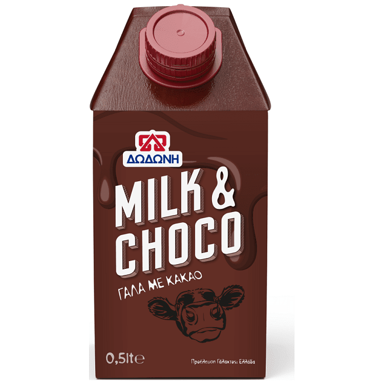 Δωδώνη Μilk & Choco Γάλα Με Κακάο 0,5lt