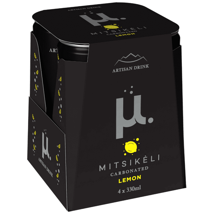 Μιτσικέλι Ανθρακούχο Νερό Λεμόνι 4x330ml
