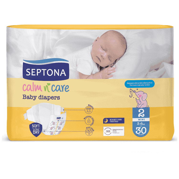 Septona Πάνες Calm N' Care Mini N.2 3-6kg 30τεμ