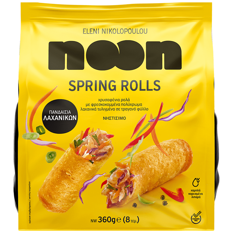 Nikolopoulou Noon Spring Rolls Λαχανικών Κατεψυγμένα 360gr