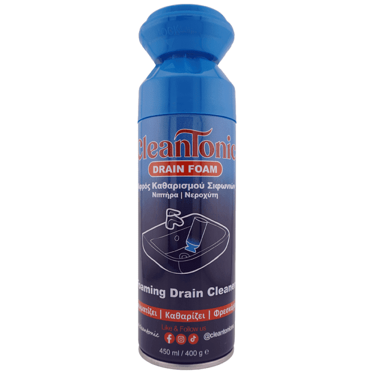 Cleantonic Αφρός Καθαριστικό Σιφωνιών 450ml