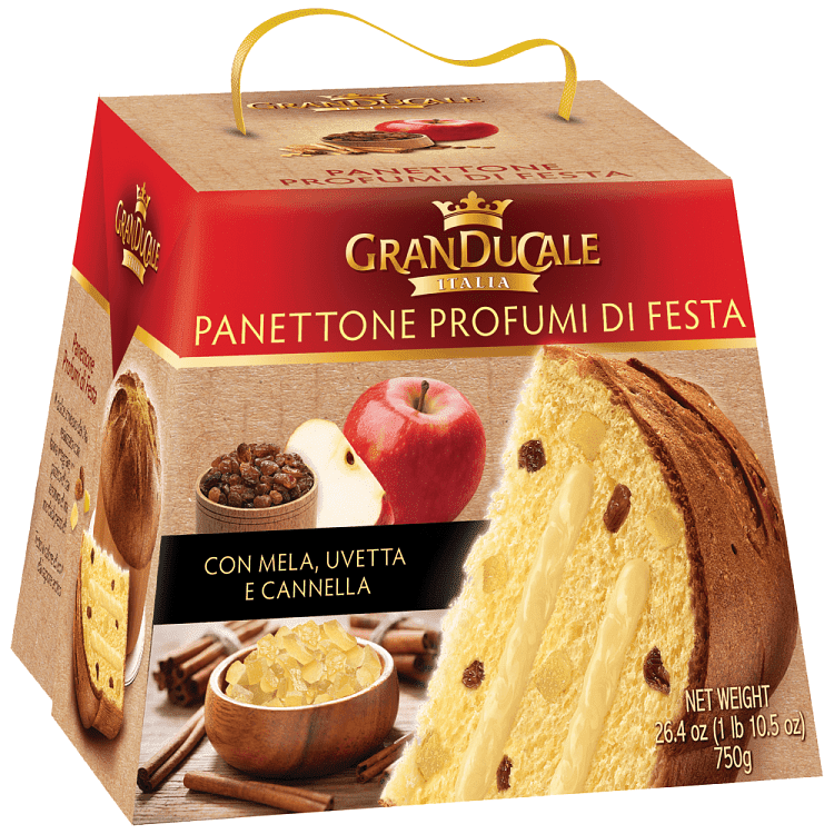 Granducale Panettone Μήλο-Κανέλα 750gr