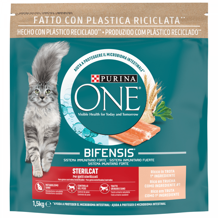 Purina One Τροφή Για Στειρωμένες Γάτες Πέστροφα Σιτάρι 1,5kg