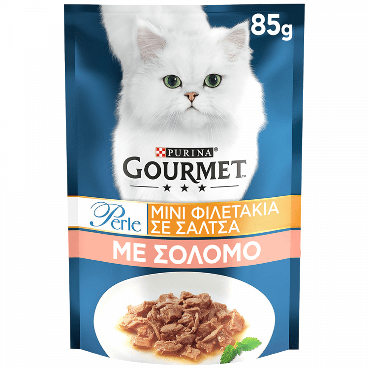 Gourmet Perle Φακελάκια Γάτας Σολομός 85gr