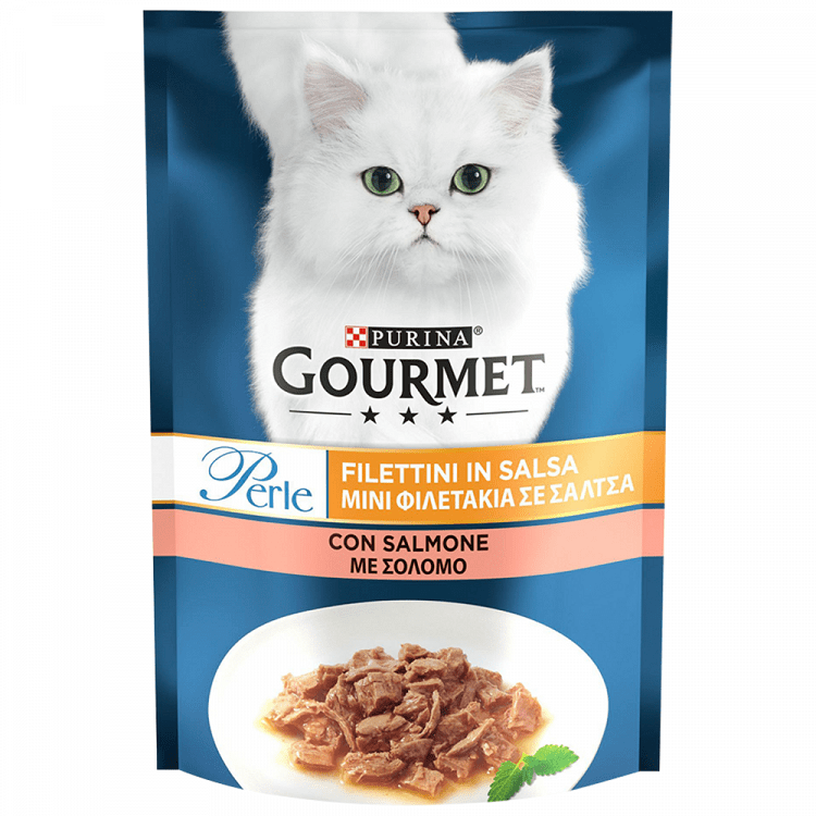 Gourmet Perle Φακελάκια Γάτας Σολομός 85gr