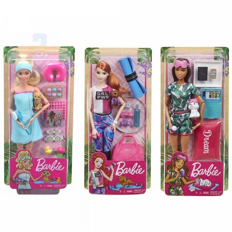 Barbie Wellness Ημέρα Ομορφιάς 3 Σχέδια