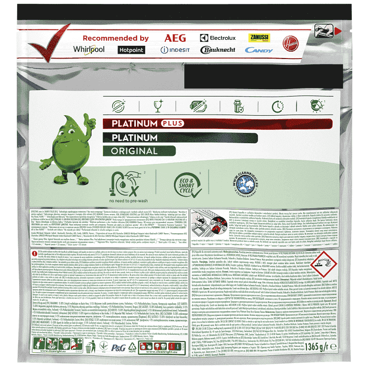 Fairy Platinum Plus Ταμπλέτες Πλυντήριο Πιάτων Giga 88τεμ.