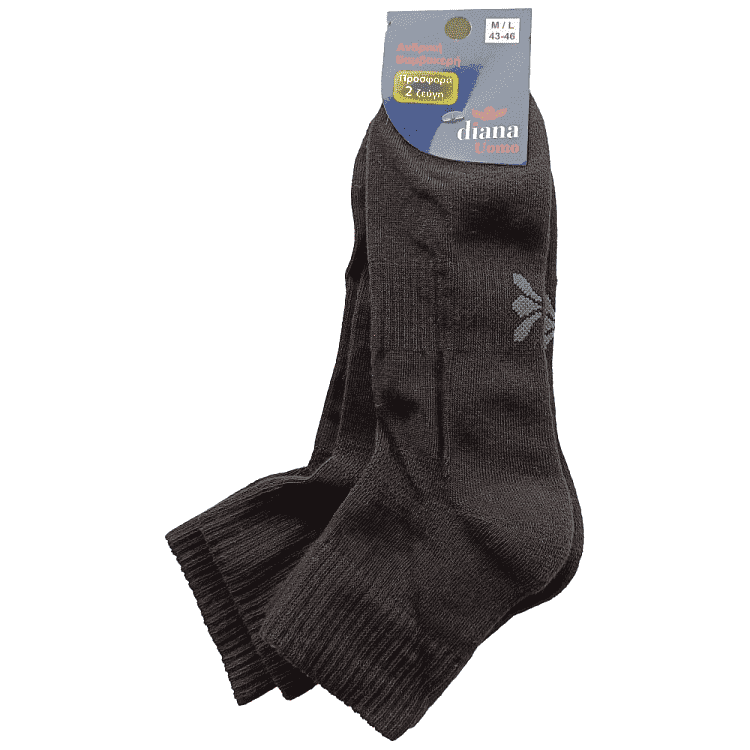 Ημίκοντη Diana Ανδρική Κάλτσα Πετσέτα 2τεμ