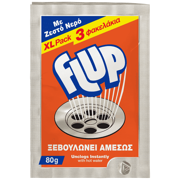 Flup Αποφρακτικό Ζεστό Νερό Xl 3x80gr