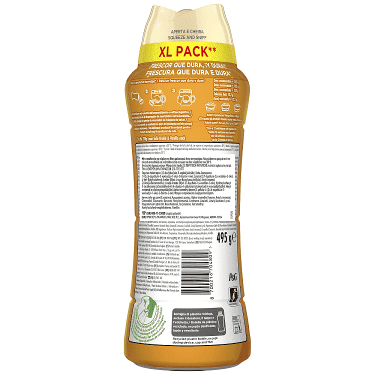 Lenor Unstoppables Gold Orchid Ενισχυτικό Άρωμα Ρούχων 495gr