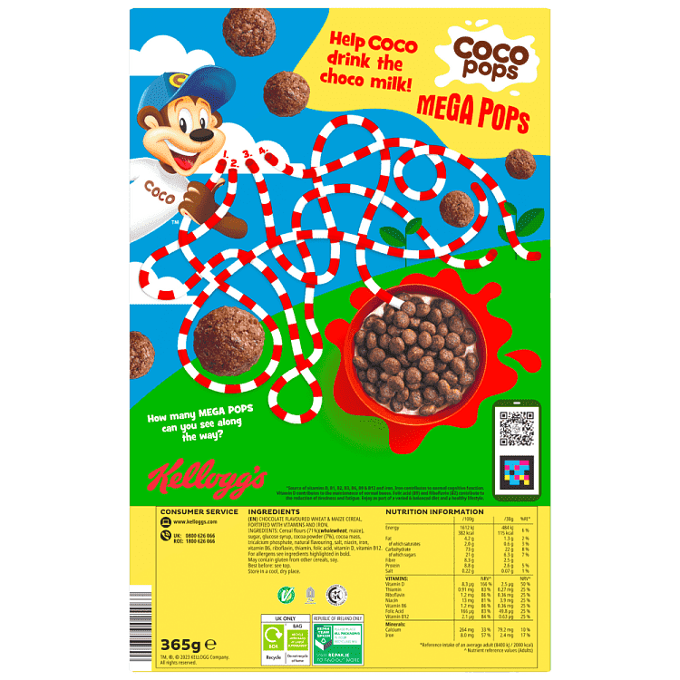 Kellogg's Coco Pops Mega Δημητριακά 365gr