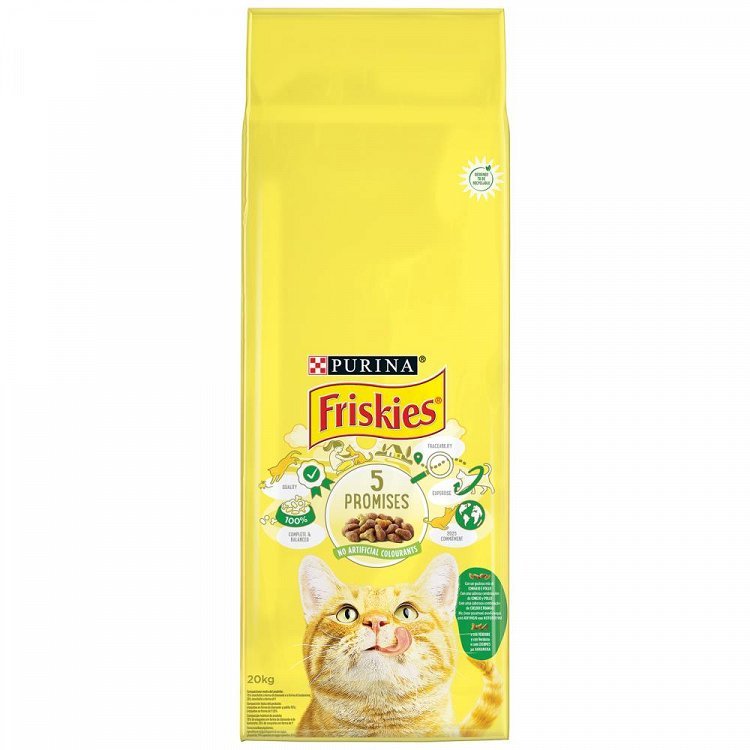 Friskies Ξηρά Τροφή Για Γάτες Indoor Με Κοτόπουλο Κουνέλι Λαχ/κά 20kg