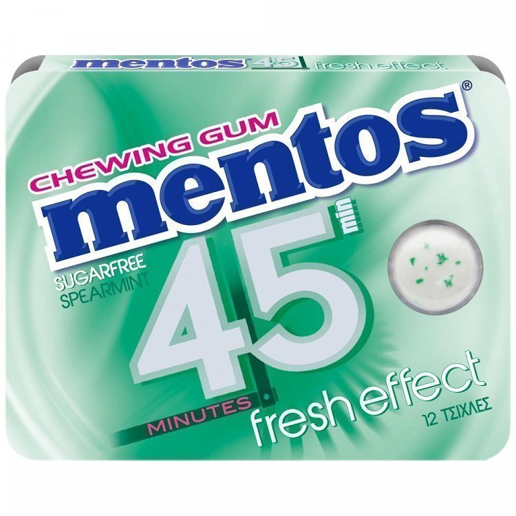 Mentos 45 Minutes Spearmint Τσίχλες 18gr