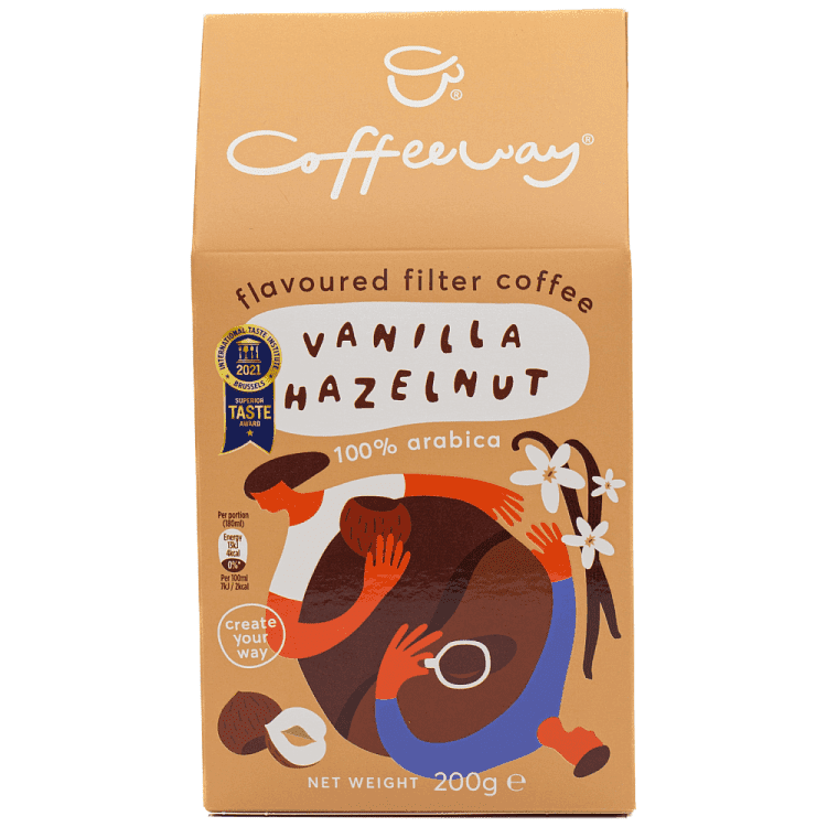 Coffeeway Καφές Φίλτρου Vanilla Hazelnut 200gr